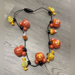 NEW Disney parks Mickey Mouse light up Glow Halloween necklace